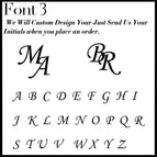 Font 3 / Gold Wood Box