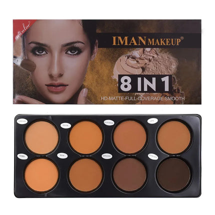 Matte Face Foundation Contour Palette Face Makeup Palette for Women 3D Contouring Shadow Wheat Color Bronze Water Proof Beauty