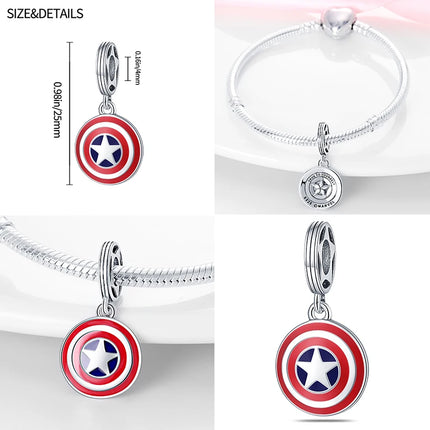 Plata De Ley 925 Silver Marvel Anime Lron Man Deadpool Wolverine Charms Beads Original Women Bracelets Pendant DIY Jewelry Gifts