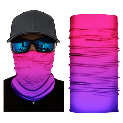 Gradient Magic Seamless Cycling Bandanas Men Balaclava Bycycle Fishing Mask Protection Half Face Shield Bicycle Bandage