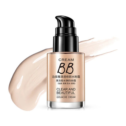Liquid Foundation Cream Face Concealer Cover Base Cosmetics Natural Oil Control Waterproof Long Lasting Facial Cream Makeup Tool