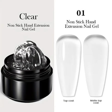 5ml 3D Clear Nail Gel and  Nail Art Mirror Powder Create metallic three-dimensional nail art 3D Painting Gel