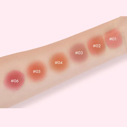 Soft Blush Cream, Single Color Palette for Young Girls, Peach Orange Blush, Rouge Nude Makeup, Multi-purpose Lipstick and Blush