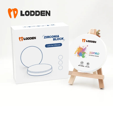 LODDEN 3D Pro Multilayer Zirconia Block Dental Lab CAD CAM Open System 98x10-25mm 43-49% High Strength Zirconia Vita16