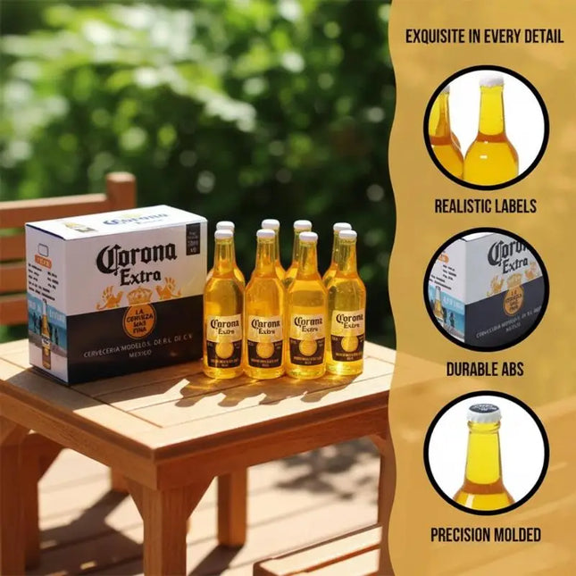 1Set 1:12 Dollhouse Miniature Corona Beer Case Model DIY Kid Toy Accessories Simulation Life Scene