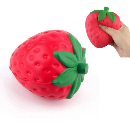 Jumbo Strawberry banana peach stress ball Squishy Squeeze Slow Rising Antistress for Adults Anti-Anxiety Fidget Toy stress