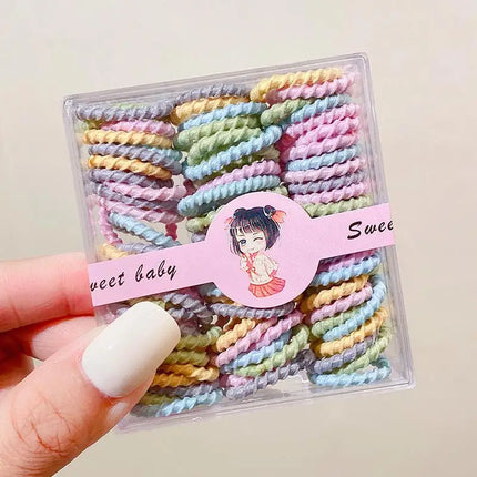 1 Set Elastic Hair Bands For Girls Baby Hair Accessories Children Hair Ties Rubber Bands Toddler Kids Hair Accessories