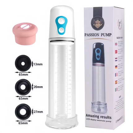 Electric Penis Pump Penis Enlarger Delayed Ejaculation Vacuum Pump Penile Bigger Trainer  Male Masturbator Adult products