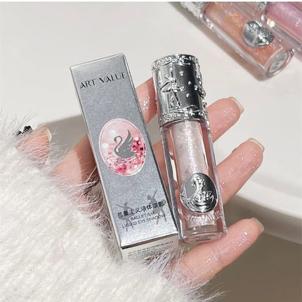 Liquid Eyeshadow Pearlescent Shimmer Long Lasting Monochrome Pearly Fine Sparkling Sequins Eye Shadow Highlighter Quick Drying