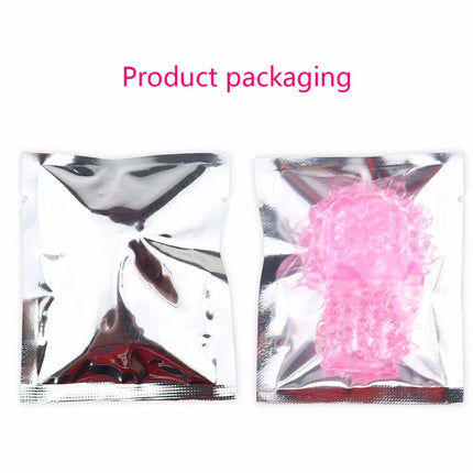 Couples Finger Vibrator Set – 1 Pc Silicone Clitoral Stimulator Sleeve, Finger Massager for Women Adult Toy