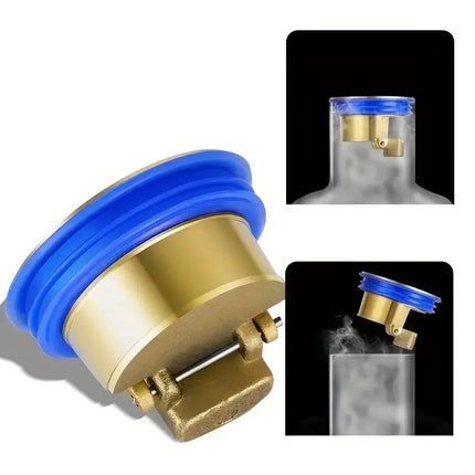 Floor Drain Core, All Copper, Odor Proof Core, Drain Guard Sewer Backflow Preventer, Deodorization Drain Plug Hair Stopper, Hair