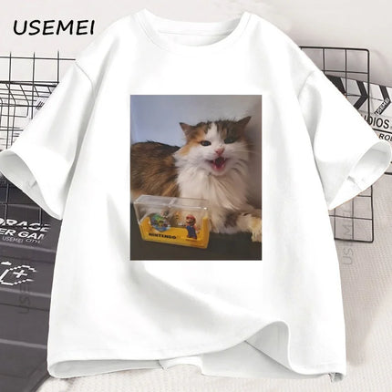 Forsaken Skin 007n7 Love Cat T Shirt Men Women Game Cosplay Tshirt Funny Graphic Tees Cotton Short Sleeve Round Neck T-shirt