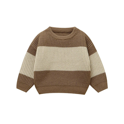 Baby Boys Girls Sweaters Clothes Autumn Winter Knitted Infant Unisex Pullovers Crew Neck Full Sleeves Toddler Knitwear Tops 1-3Y