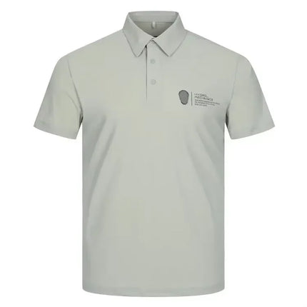 AMAZINGCRE Summer Top Quality Men's Golf Top Breathable Quick-Drying Perspiration Sports Short-Sleeved Polo Shirts