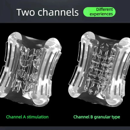 Male Masturbator Soft Pussy Penis Sleeve Sex Toys Transparent Crystal Vagina Adult Goods for Men Textured Tunnel Pocket Pussy