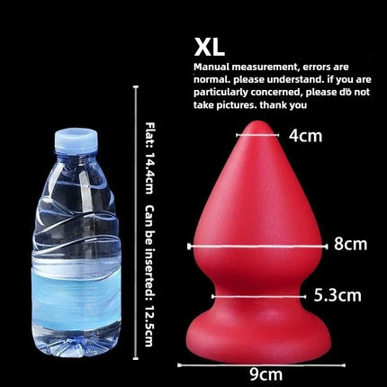 S-XXXL Huge Anal Plug Liquid Silicone Soft Conical Butt Plug Big Anal Dildos for Women Men G-spot /prostate Massage 18+ Sex Toys