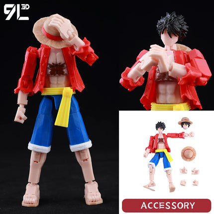 9L3D Printed Deadpool Wolverine Anime Characters Lucky Dummy 13 Action Figures Multi-Jointed Movable Shapeshift Mannequin Toys