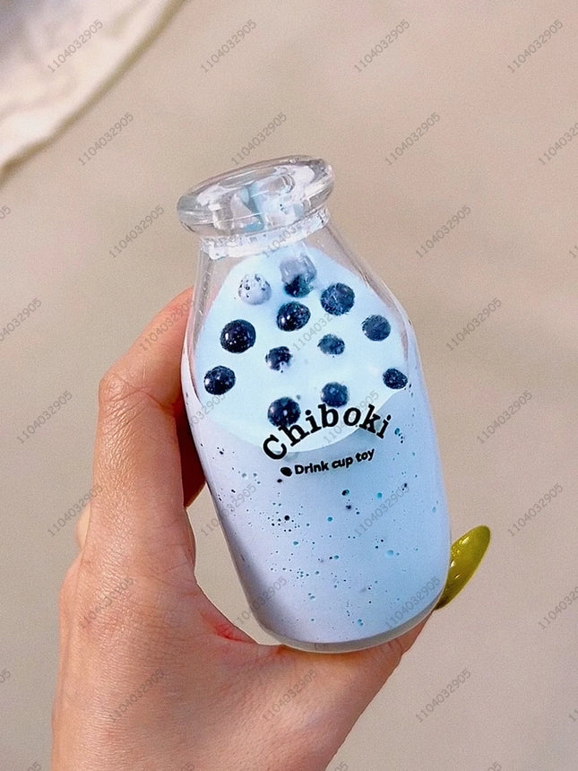 Boba Bottle Stress Ball Squishy Toy Water Bottle Fidget Toys ASMR Sensory Novelty Toys For Kids and Adults Anti Stress Relief