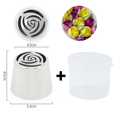 Extra Large Russian Piping Tip-Giant 3D Flower Nozzle for Dramatic Cake Designs Create Massive Buttercream Flowers in 1 Squeeze
