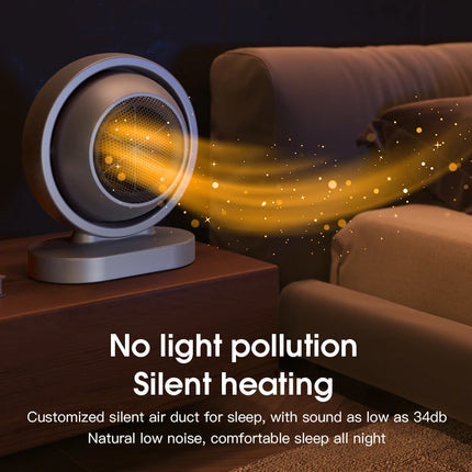 Mini Small solar Electric Heater Low Noise Air Heater Fast Heating Destop Fan Heater Winter Heating Warmer for Home Office Room