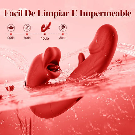 Powerful Tongue Vibrator for Women Licking Dildo Clitoris Stimultor Finger Flapping Vagin Massager Masturbator Adults Goods 18+