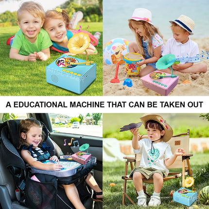 Phonograph Story Music Player with 96 Cards-Children's Educational Party Birthday Xmas Gifts
