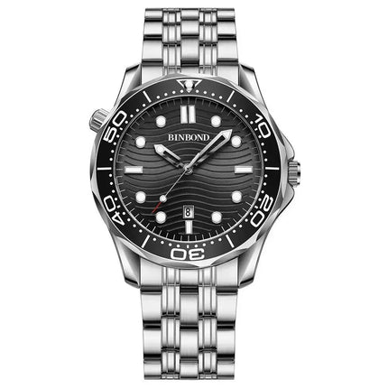 BINBOND Casual Fashion Ultra-thin Seahorse Series Quartz Men's Watch Date Waterproof Luminous Sports Business Men's Wristwatch