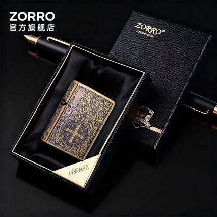ZORRO Black Titanium Constantine Kerosen Lighter, Personalized Thickened Armor, Gift for Boyfriend Gadgets for Men