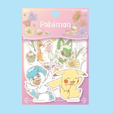 50Pcs Genuine Pokemon Dazzling Stickers Cute Cartoon Pikachu Squirtle Toys Decals For Water Mug Phone Scrapbook Decal Girls Gift