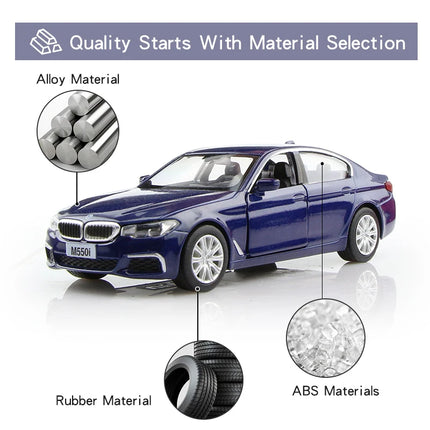 RMZ city 1:36 Alloy Collection Model BMW M550i xDrive Luxury Car Pull Back Simulation Diecast & Toy Vehicles Gifts For Children