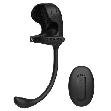 3 in 1 Anal Plug Vibrator Testicle Taint Stimulator Vibrating Cock Ring Remote Control Male Prostate Massager Sex Toy for Couple