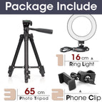 16cm and 65cm Tripod