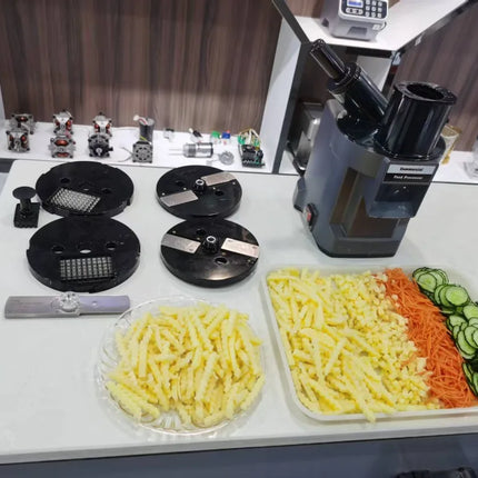 220V Vegetable Chopper  Multifunctional Electric Cutting Machine Carrot Potato Cutter Slice Shred Diced Food Processor