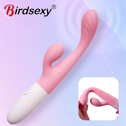 G Spot Clitoris Stimulator Dildo Rabbit Vibrator Nipple Vagina Massager Female Masturbator Erotic Orgasm Sex Toys For Women