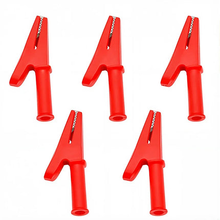 Alligator Crocodile Clip PVC  Insulated Handle Battery Test Clamp  Probe Connector Banana Plug  30A Electric Battery Welding