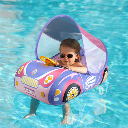 Kids Car Swimming Seat Float Ring Inflatable Infant Floating For Summer Swim Boat Circle Bathing Water Toy with