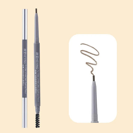 Ultra Fine Double Ended Eyebrow Pencil Waterproof Sweatproof Long Lasting Natural Hair Like Strokes Beginner Friendly with Brush
