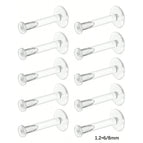 Barre droite / Labret, Lip Piercing Jewelry / Face|1.2x6 8mm