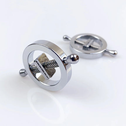 BDSM 1 Pair Metal Nipple Clamps Adjustable Breast Spring Clamps Bondage Sex Slaves Nipple clips Adult Sex Toys For Woman