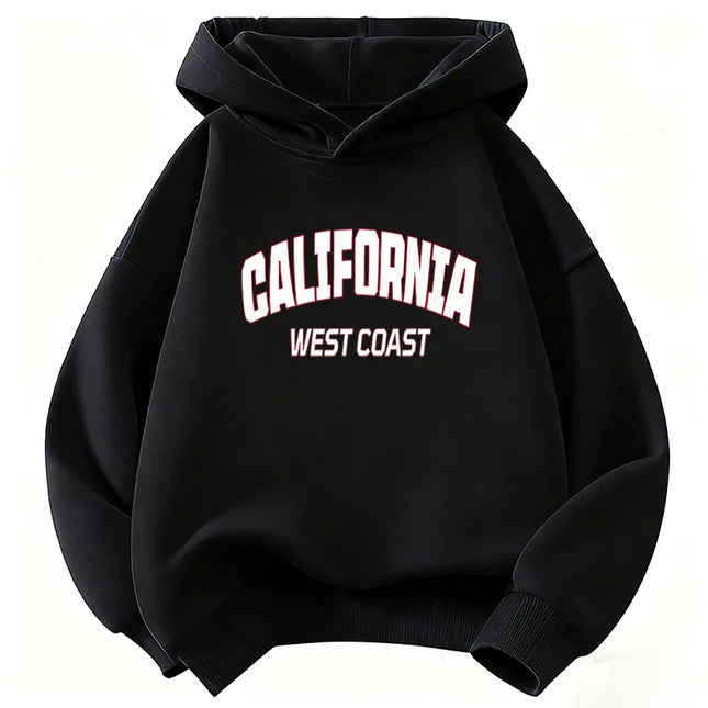 Casual Fashion California Letter Printed Hoodies Children's Sweatshirt Hoody Y2k Girls Autumn Winter Casual