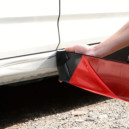 1PC 1/2m Self-Adhesive Car Door Edge Bumper Strip Scratch Resistant Protective Film Carbon Car Door Edge Wrapping Sticker