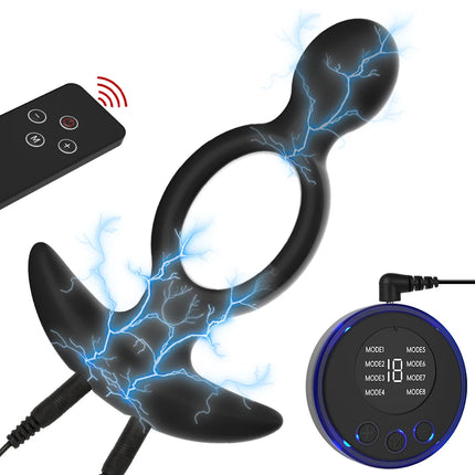 Anal Dilator Expansion Prostate Stimulation Silicone Electric Anal Vibrators Hollow Buttplug for Beginner Easy To Enter Sex Toys