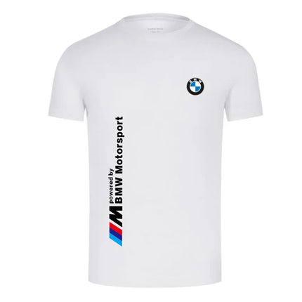 BMW Clothes T-shirt Large Size Polo Crew Neck Short Sleeve Trend Racing Series Men's T-shirt Pure Cotton Streetwear SUMMER