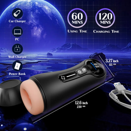 Mens Automatic Masturbator 9 Mode Vibrating Sucking Blowjob Penis Trainer Pocket Pussy Cock Glans Massager Adult Sex Machine Toy