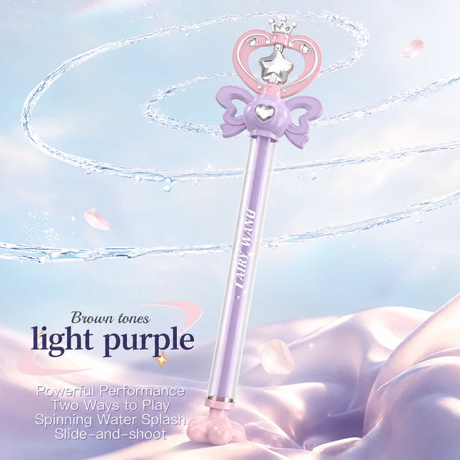 Outdoor Toys Magic Fairy Wand Water Gun Sparkling Summer Water Play Toy Birthday Gift Water Battle Cannon for Kids and Adults
