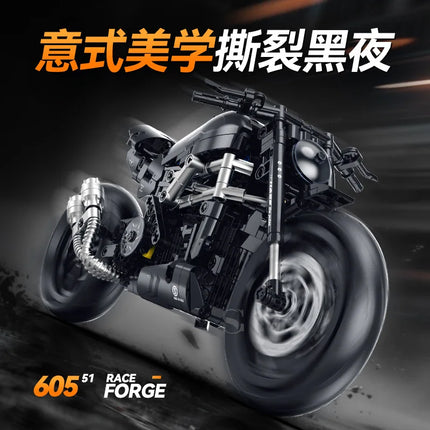 New 1:8 XDiavel s Classic City Racing Motorcycle Building Blocks Sets MOC Desertx Motorbike Bricks Toys Kids Gifts for Boys