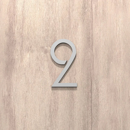 On The Door Extra Apartment Floating Exterior House Hotel Building 3D Digits Number Art Nordic Home Decor Wall Sticker Acrylic
