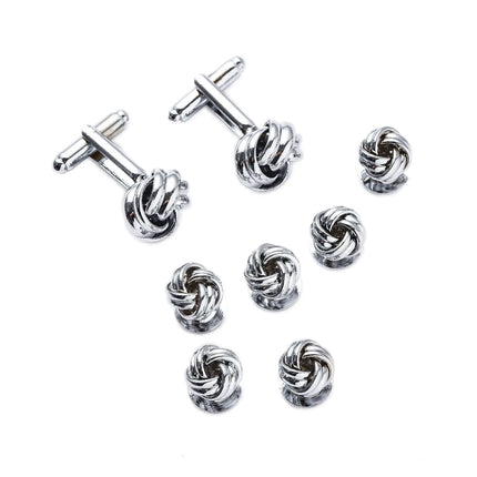 8PCS Classic Sea Shell Copper Mens Cuff Link Sleeve Studs Set Luxury French Style Cufflinks Party Wedding Suit Shirt Accessories