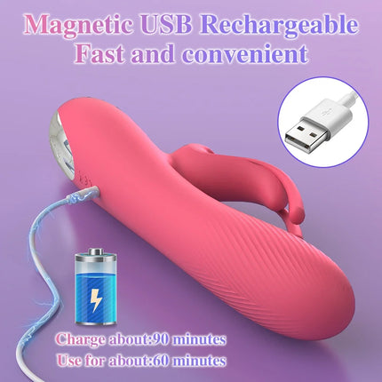 Rabbit Vibrator Women Panties Vibrator G-Spot Vagina Clitoris Dual Vibration Stimulator Female Masturbator Sex Toy for Women 18+