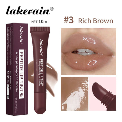 10ml Mirror Lip Glaze Moisturizes Jelly Lip Enrichment Oil Lasting Water Light Glass Lip Oil Remove Line Lip Protection Serum